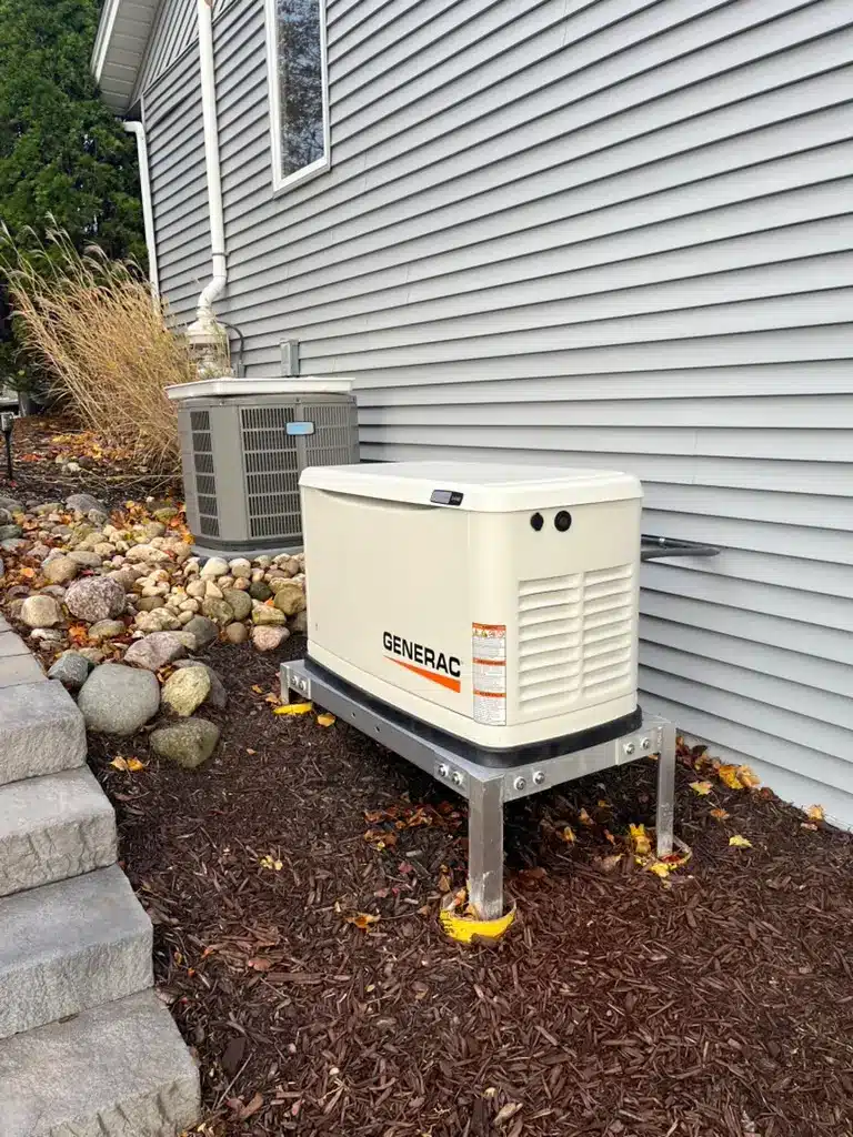 Milwaukee electrician installing whole-home generator